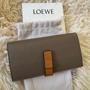 Loewe Large Vertical Wallet in Soft Grained Calfskin - Brand New
